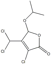 3-CHLORO-4-(DICHLOROMETHYL)-5-ISOPROPOXY-2(5H)-FURANONE 구조식 이미지