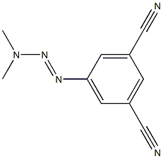 1-(3,5-DICYANOPHENYL)-3,3-DIMETHYLTRIAZENE 구조식 이미지