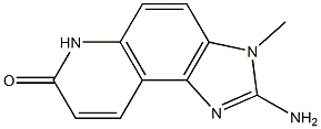 2-AMINO-3,6-DIHYDRO-3-METHYL-7H-IMIDAZOLO(4,5-F)QUINOLIN-7-ONE 구조식 이미지