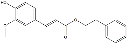 FERULICACIDPHENETHYLESTER 구조식 이미지