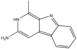 3-AMINO-1-METHYLPYRIDO-(3,4-B)INDOLE 구조식 이미지