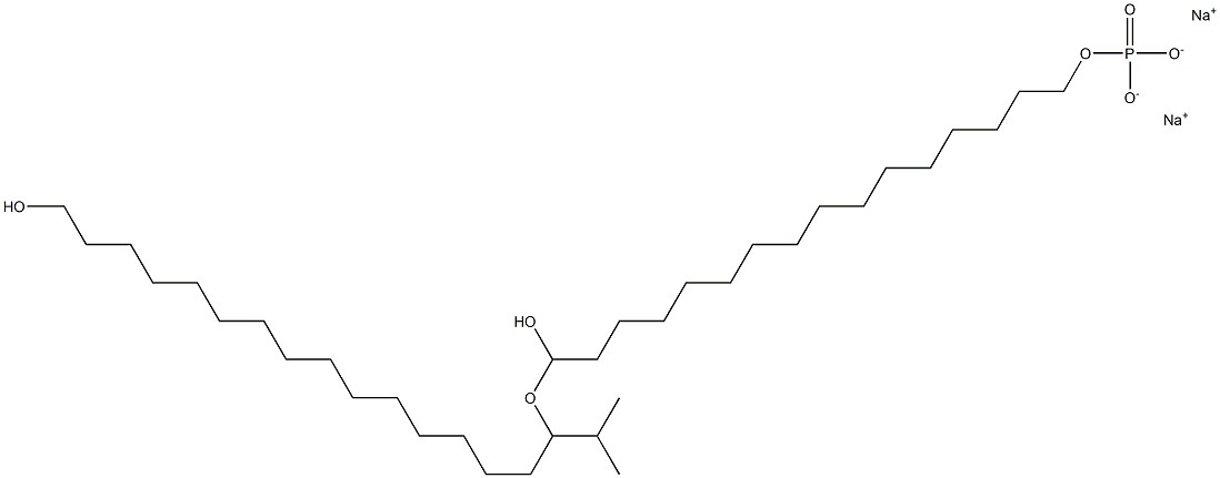 SODIUMDIHYDROXYCETYLPHOSPHATEISOPROPYLHYDROXYCETYLETHER Structure