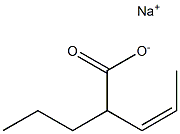 SODIUMCIS-2-PROPYLPENT-3-ENOATE 구조식 이미지