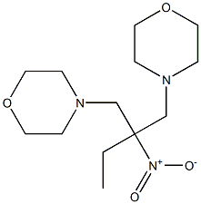 4,4'-(2-ETHYL-2-NITRO-1,3-PROPANEDIYL)BISMORPHOLINE 구조식 이미지