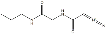 ACETAMIDE,2-((DIAZOACETYL)AMINO)-N-PROPYL- 구조식 이미지