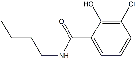 CHLORO-HYDROXYBENZOICACID-N-BUTYLAMIDE 구조식 이미지