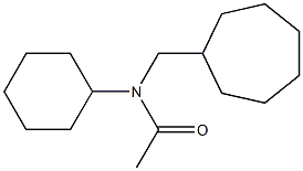 TRANS-N-ACETYL-4-CYCLO-HEPTYLMETHYLCYCLOHEXYLAMINE Structure