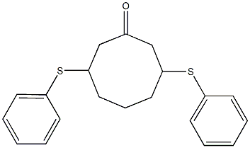 3,7-BIS(PHENYL-THIO)CYCLOOCTANONE Structure