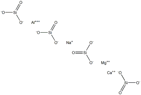 MAGNESIUMCALCIUMSODIUMALUMINUMSILICATE Structure