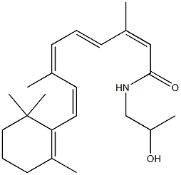 N-(2-HYDROXYPROPYL)RETINAMIDE Structure