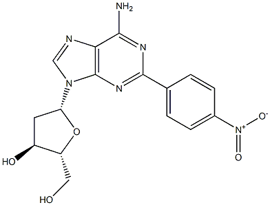 2-(PARA-NITROPHENYL)-2'-DEOXYADENOSINE 구조식 이미지