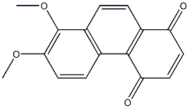 7,8-DIMETHOXY-1,4-PHENANTHRENEQUINONE 구조식 이미지
