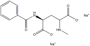 N-(4-METHYLAMINO)BENZOYLGLUTAMICACID,SODIUMSALTS Structure