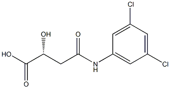 R-N-(3,5-DICHLOROPHENYL)-2-HYDROXYSUCCINAMICACID Structure