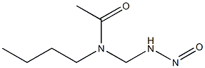 N-BUTYL-N-ACETYLAMINOMETHYLNITROSAMINE Structure