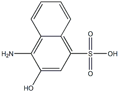 1-AMINO-2-HYDROXYLNAPHTHALENE-4-SULFONIC ACID 구조식 이미지