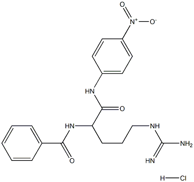 N-Benzoyl-DL-arginine-p-nitroaniline HCL 구조식 이미지