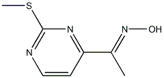 (E)-1-(2-(Methylthio)pyrimidin-4-yl)ethanoneoxime 구조식 이미지