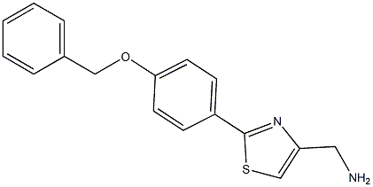 [2-(4-Benzyloxyphenyl)thiazol-4-yl]methylamine 구조식 이미지