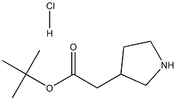 3-Tert-Butoxycarbonylmethylpyrrolidinehydrochloride Structure