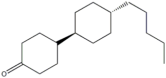 Trans-4'-Pentylcyclohexyl-4-cyclohexanone 구조식 이미지