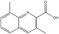 3,8-Dimethylquinaldinic acid 구조식 이미지