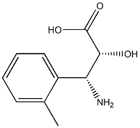 (2R,3R)-3-Amino-2-hydroxy-3-(2-methyl-phenyl)-propanoic acid Structure
