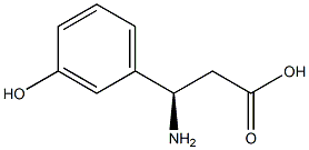 (R)-3-Amino-3-(3-hydroxy-phenyl)-propanoic acid Structure