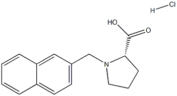 (R)-alpha-(2-Naphthalenylmethyl)-proline hydrochloride 구조식 이미지