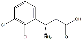 (S)-3-Amino-3-(2,3-dichloro-phenyl)-propanoic acid Structure