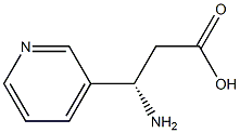 (S)-3-Amino-3-(3-pyridyl)-propanoic acid Structure