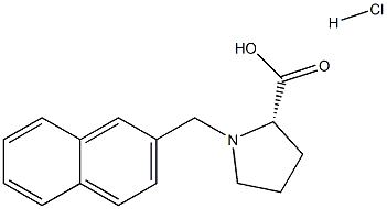 (S)-alpha-(2-Naphthalenylmethyl)-proline hydrochloride Structure