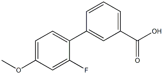 3-(2-Fluoro-4-methoxyphenyl)benzoic acid 구조식 이미지