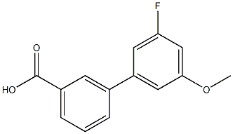 3-(3-Fluoro-5-methoxyphenyl)benzoic acid 구조식 이미지