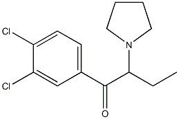 2-Pyrrolidin-1-yl-1- (3, 4-dichloro-phenyl)-butan-1-one 구조식 이미지