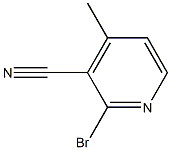 2-Bromo-4-methylpyridine-3-carbonitrile 구조식 이미지