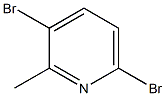 3,6-Dibromo-2-methylpyridine 구조식 이미지