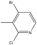 4-Bromo-2-chloro-3-picoline 구조식 이미지