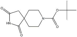 1,3-Dioxo-2,8-diaza-spiro[4.5]decane-8-carboxylic acid tert-butyl ester 구조식 이미지