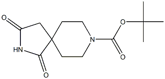 1,3-Dioxo-2,8-diaza-spiro[4.5]decane-8-carboxylic acid tert-butyl ester Structure