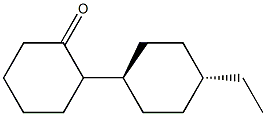 Trans-4-ethylcyclohexylcyclohexanone 구조식 이미지