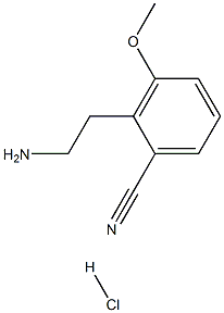 2-(2-aminoethyl)-3-methoxybenzonitrile hydrochloride Structure