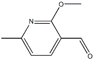 2-Methoxy-6-methylpyridine-3-carboxaldehyde 구조식 이미지