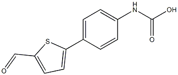 [4-(5-Formyl-thiophen-2-yl)-phenyl]-carbamic acid Structure