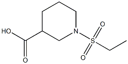 1-Ethanesulfonyl-piperidine-3-carboxylic acid 구조식 이미지