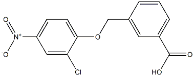 3-(2-Chloro-4-nitro-phenoxymethyl)-benzoic acid Structure