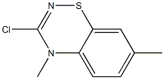 3-Chloro-4,7-dimethyl-4H-1,2,4-benzothiadiazin- Structure