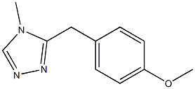 5-(4-Methoxy-benzyl)-4-methyl-4H-[1,2,4]triazole- Structure