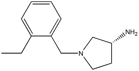 (3R)-1-(2-ethylbenzyl)pyrrolidin-3-amine Structure