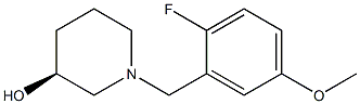 (3S)-1-(2-fluoro-5-methoxybenzyl)piperidin-3-ol Structure